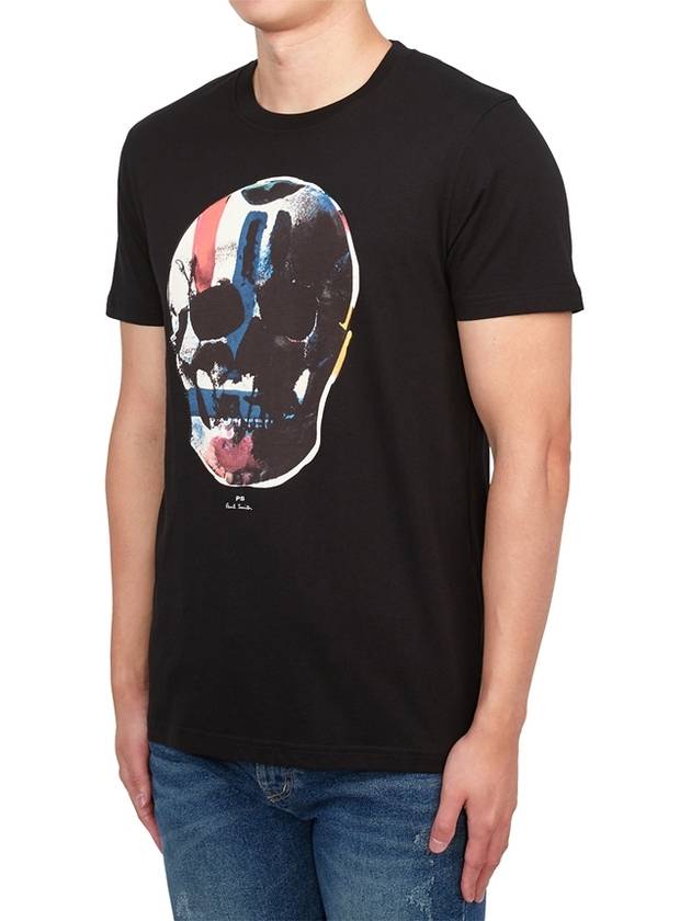 Skull Print Short Sleeve T-Shirt Black - PAUL SMITH - BALAAN 3