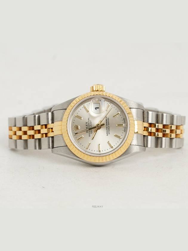 Rolex Lady Datejust 26mm yellow gold combination silver dial 69173 74353 - ROLEX - BALAAN 4