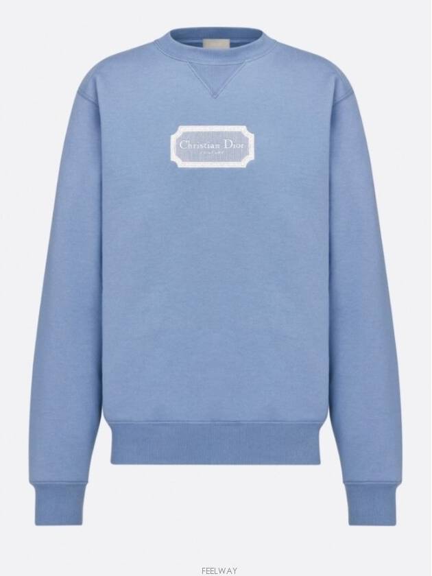 Logo Sweatshirt Blue - DIOR - BALAAN 6