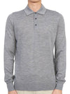 Men's Collar Knit Top Gray - JOHNSTONS OF ELGIN - BALAAN 2