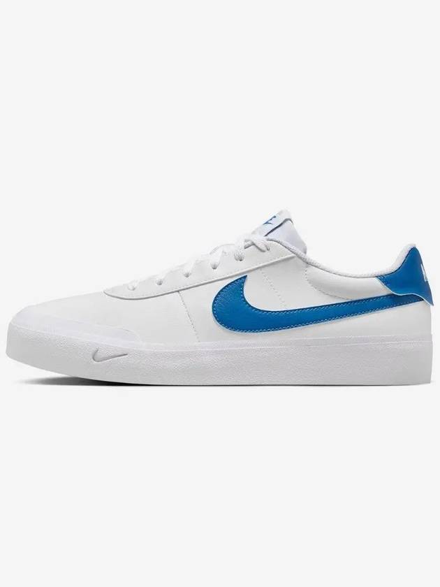 Court Shot Low-Top Sneakers White Blue - NIKE - BALAAN 5