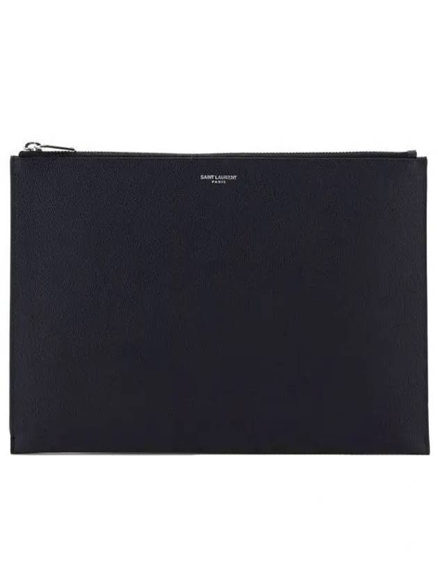 Classic Tablet Clutch Bag Black - SAINT LAURENT - BALAAN 1