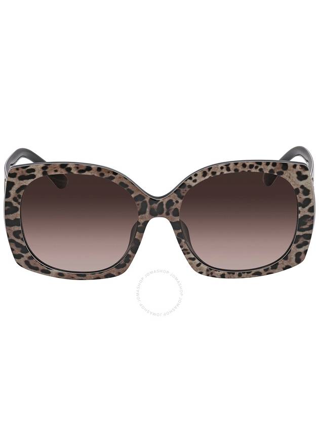 Dolce And Gabbana Brown Gradient Dark Brown Square Ladies Sunglasses DG4385F 316313 58 - DOLCE&GABBANA - BALAAN 2