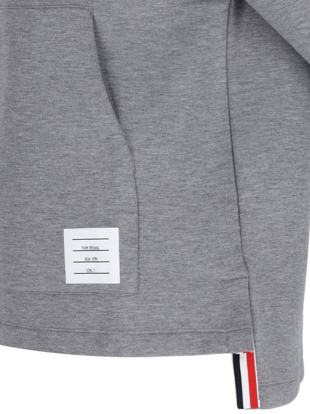 Men's Double Face Rugby Long Sleeve Polo Shirt Med Grey - THOM BROWNE - BALAAN 6