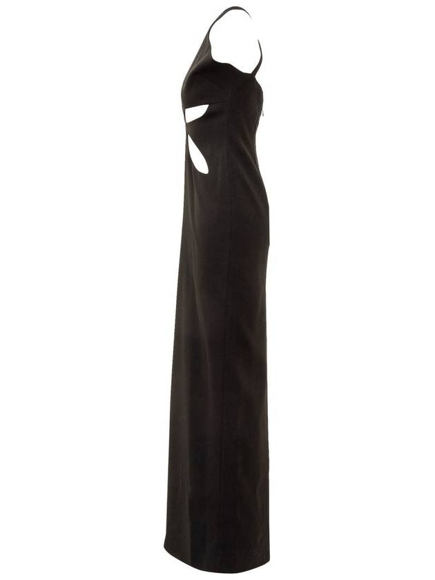 Monot Black Petal Cut Out Long Dress - MONOT - BALAAN 3