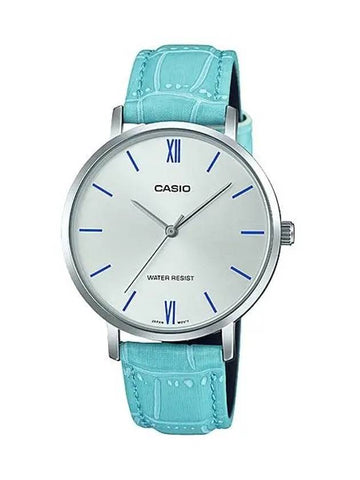 Women Leather Wrist Watch LTPVT01L7B3 - CASIO - BALAAN 1