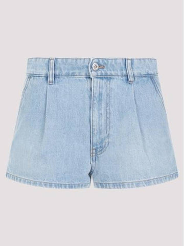 Short Pants GWP477S232 131K F0013 AZZURRO - MIU MIU - BALAAN 1