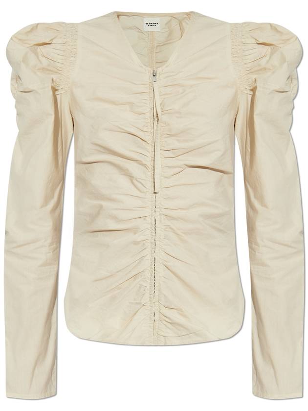 Marant Etoile Top Benatea, Women's, Cream - ISABEL MARANT ETOILE - BALAAN 1