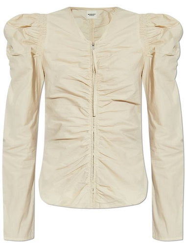 Marant Etoile Top Benatea, Women's, Cream - ISABEL MARANT ETOILE - BALAAN 1