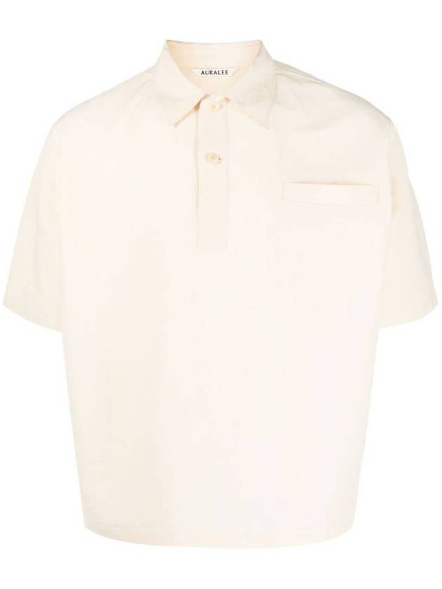 Pins Linen Weather Half Sleeve Shirt - AURALEE - BALAAN 1