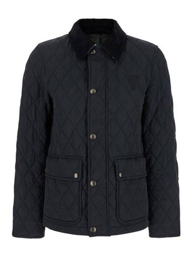 Corduroy Collar Quilted Jacket Black - BURBERRY - BALAAN 1