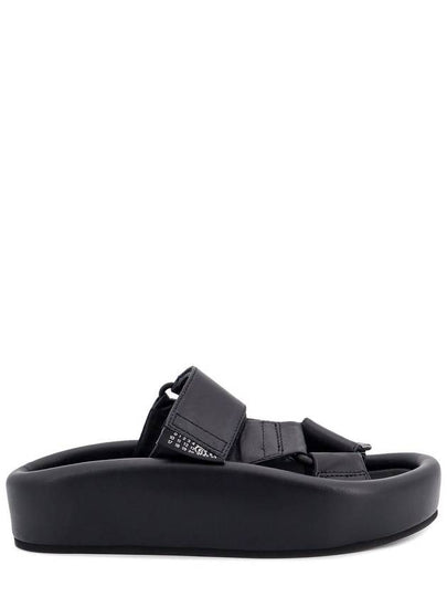 Webbing Slip-on Platform Sandals Black - MAISON MARGIELA - BALAAN 2