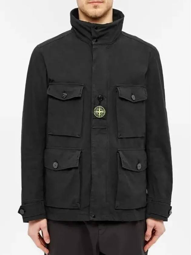 Cordura Field Wappen Cotton Jacket Black - STONE ISLAND - BALAAN 4