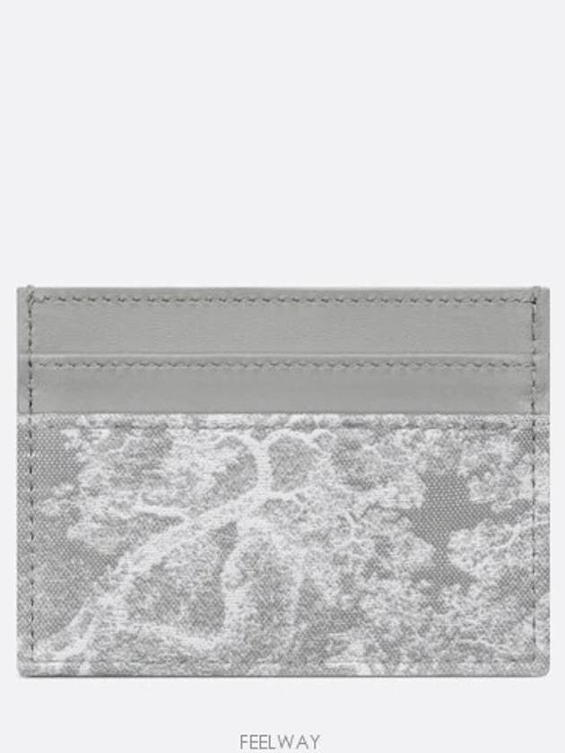 30 Montaigne Freesia Card Wallet Gray - DIOR - BALAAN 3