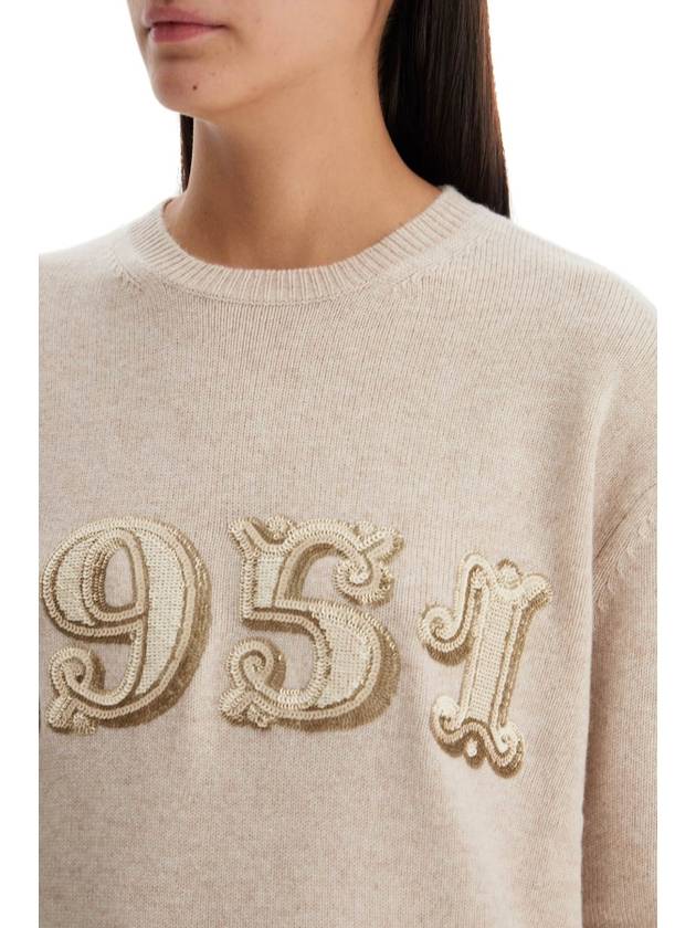 Plata crew neck knit top beige - MAX MARA - BALAAN 5