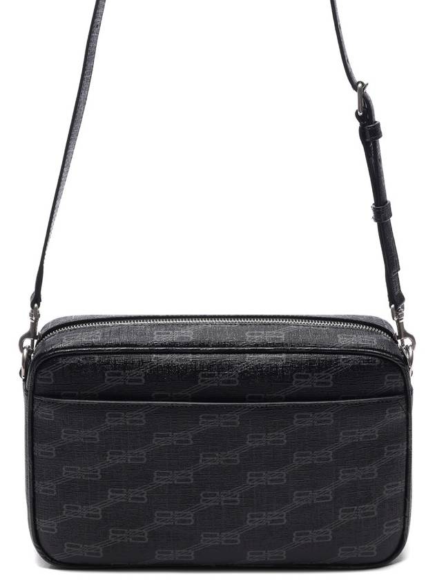 Signature Monogram BB Logo Medium Cross Bag Black Gray - BALENCIAGA - BALAAN.