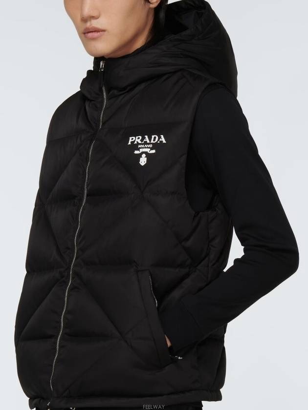 Re-Nylon Down Vest Black - PRADA - BALAAN 4