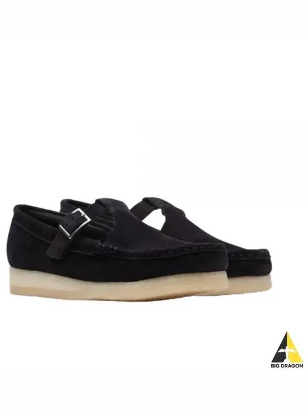 WALLABEE T BAR BLACK SUEDE 26175666 Wallaby T bar black suede - CLARKS - BALAAN 2