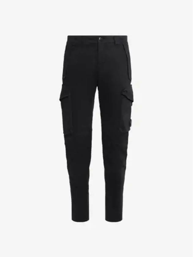 Lens Detail Panel Cargo Straight Pants Black - CP COMPANY - BALAAN 2