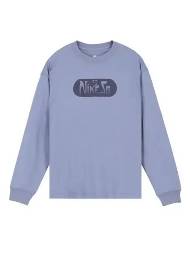 Skateboarding SB Max 90 Long Sleeve T Shirt Asean Slate - NIKE - BALAAN 1