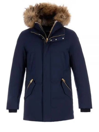 Edward Natural Fur Hooded Down Parka Navy - MACKAGE - BALAAN 2