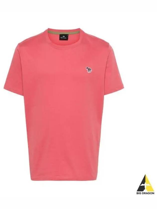 Zebra Logo Cotton Short Sleeve T-shirt Red - PAUL SMITH - BALAAN 2