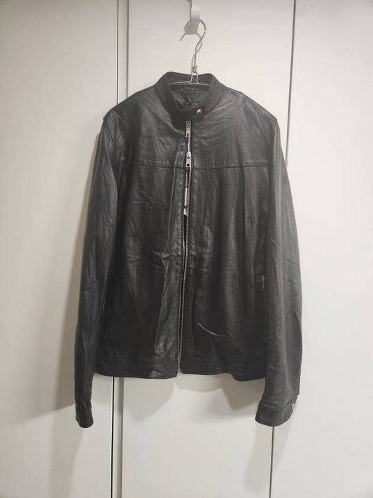 Round Neck Leather Biker Jacket - GIORGIO BRATO - BALAAN 1