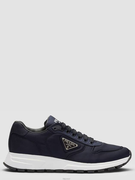 Prax 1 Re-Nylon Low Top Sneakers Blue - PRADA - BALAAN 2