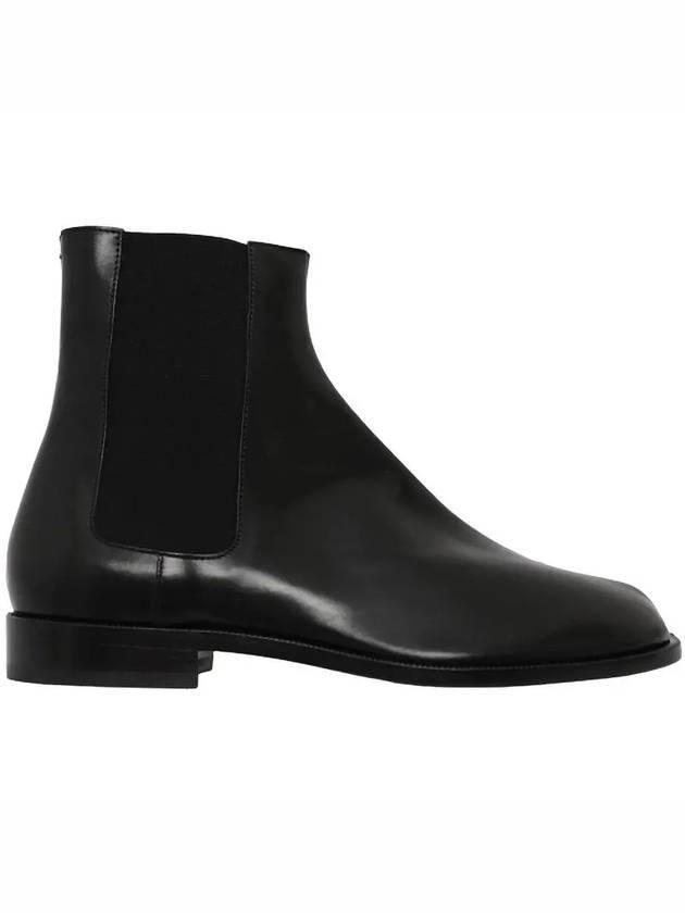 Tabi Leather Chelsea Boots Black - MAISON MARGIELA - BALAAN 1