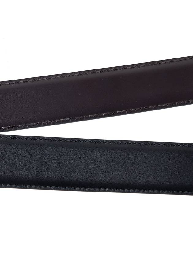 Men's Small Gancini Buckle Reversible Leather Belt Black - SALVATORE FERRAGAMO - BALAAN 10