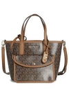 Eliza Extra Small Logo Tote Bag Brown - MICHAEL KORS - BALAAN 2