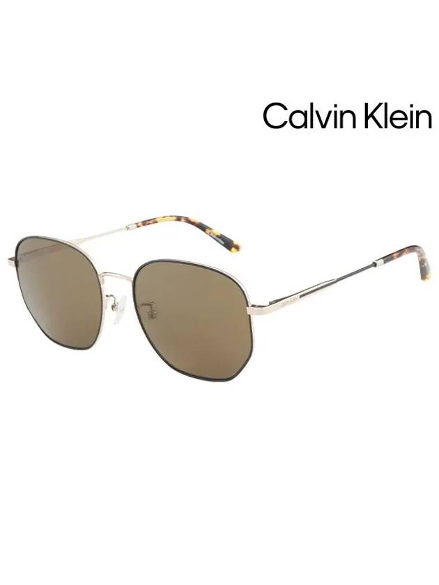 Sunglasses CK21112SA 002 Square Metal Men Women - CALVIN KLEIN - BALAAN 3