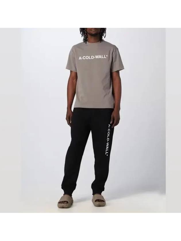 A COLD WALL Men s Black Essential Logo Sweatpants AC221MPT110I - A-COLD-WALL - BALAAN 5