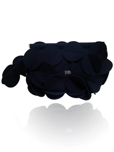 Women's Flower Clutch Bag Black - SUIN - BALAAN 1