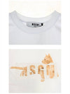 20SS 2842MDM269 207498 01 Cat Logo Round Short Sleeve T-Shirt White Women’s T-Shirt TR - MSGM - BALAAN 5