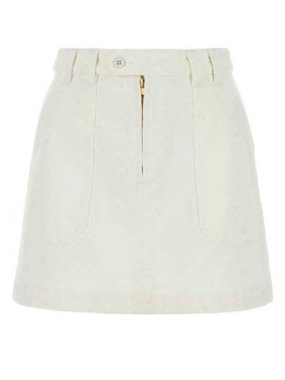 Sarah Short A-line Skirt White - A.P.C. - BALAAN 2