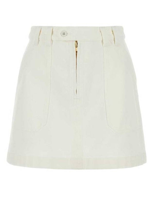 Sarah Short A-line Skirt White - A.P.C. - BALAAN 1