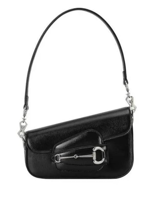 Horsebit 1955 Mini Leather Shoulder Bag Black - GUCCI - BALAAN 2