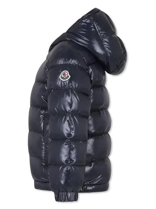 Moncler Kids 6 10 NEW AUBERT Three Stripes Hooded Down Jacket Navy - MONCLER - BALAAN 2