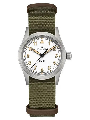 Khaki Field 33mm Quartz Watch White - HAMILTON - BALAAN 1