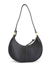 Hana Half Moon Leather Shoulder Bag Black - CHLOE - BALAAN 4