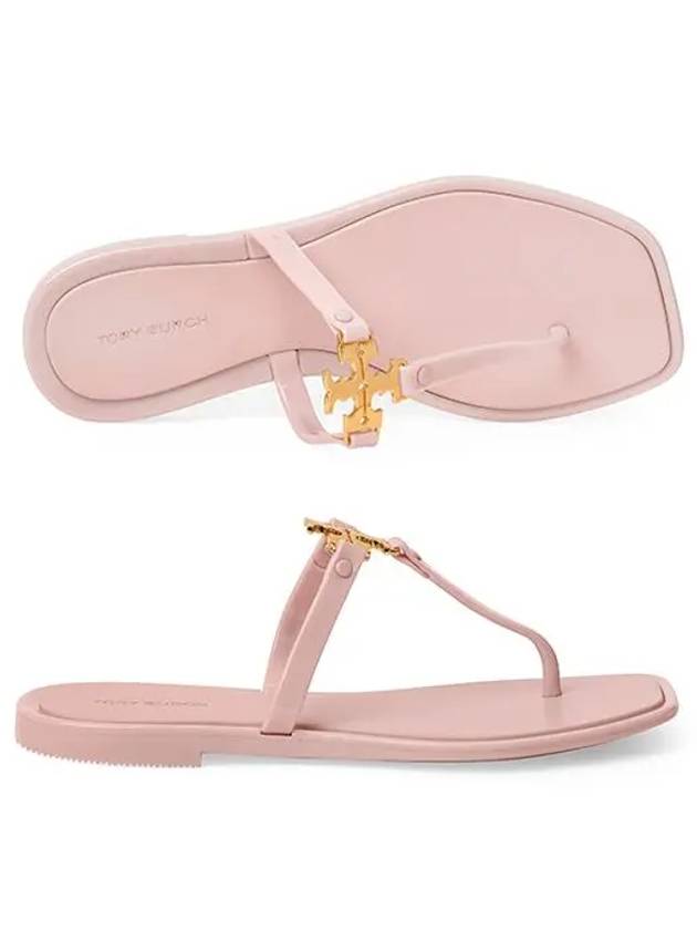 Roxanne Jelly Logo Flip Flops Meadowsweet - TORY BURCH - BALAAN 2