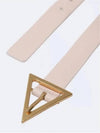 Triangle Logo Gold Belt Pink - BOTTEGA VENETA - BALAAN.