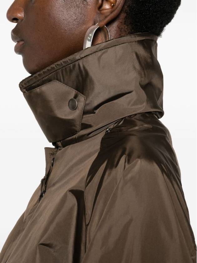 Light technical fabric raincoat dark brown - PRADA - BALAAN 6