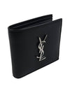 East/West Wallet In Smooth Leather Black - SAINT LAURENT - BALAAN 4