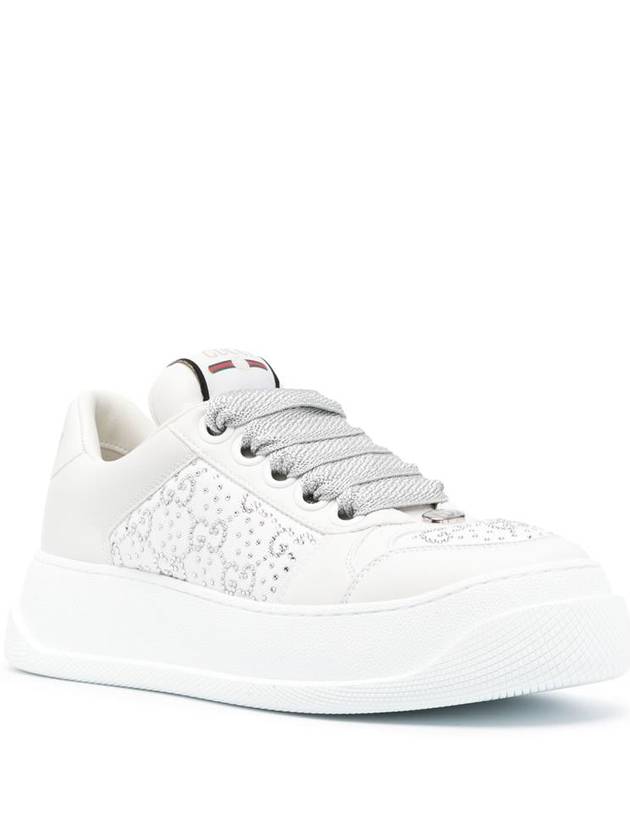 Screener Low Top Sneakers Light Grey - GUCCI - BALAAN 3