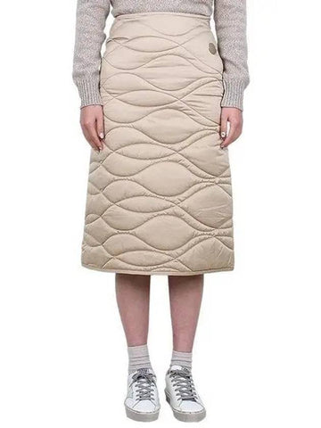 GONNA padded skirt beige 2D00004 597H0 205 1216228 - MONCLER - BALAAN 1