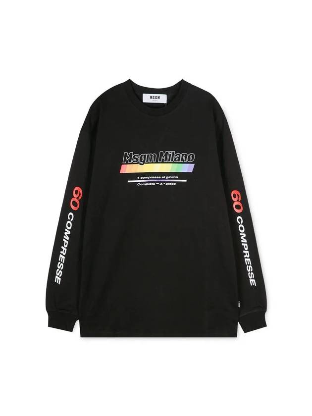 Multi Vitamin Logo Sweatshirt Black - MSGM - BALAAN 1