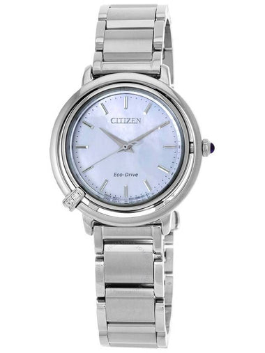 Citizen L Eco-Drive Mother of Pearl Dial Ladies Watch EM1090-60D - CITIZEN - BALAAN 1