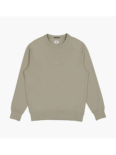 Logo Patch Cotton Sweatshirt Silver Sage - CP COMPANY - BALAAN 1